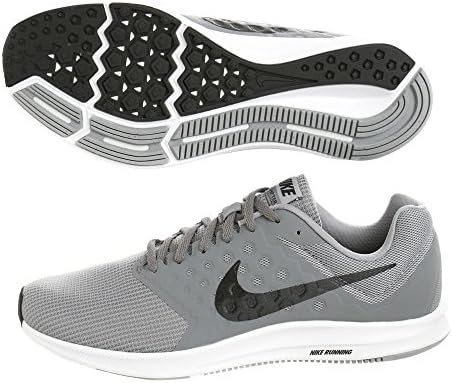 Nike Мъжки Дауншифтер 7 Стелт Черен Студен Сив Бял Размер 6.5