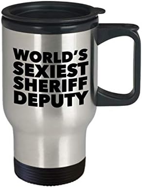 Холивуд и на Влакното е Най-Секси В света Чаша Помощник-шериф, не мога да понасям, Подаръци, Пътна Чаша, Чашата за Кафе С Изолация От Неръждаема