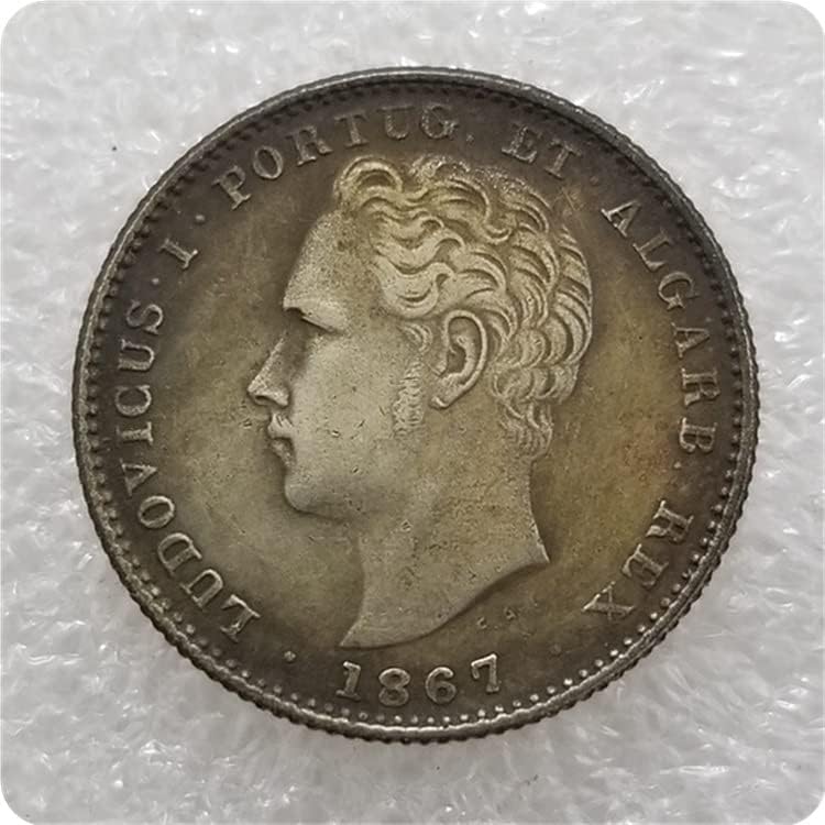 АВСИТИ Португалия Португалия 1866,1867,1868,1876,1878,1879 Монета в 200 реала