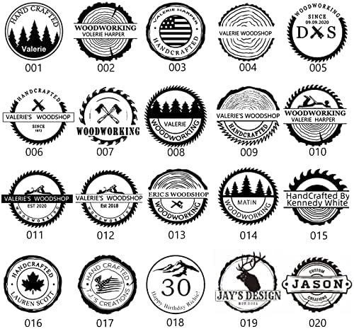 Обичай Корпоративна Ютия за Стек от дърво и Кожа, Персонализирано Лого Выжигающего на Печата, Изработени ръчно по дизайн (1,5 х 1,5)