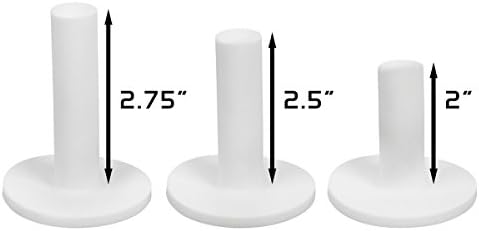 Тениски Orlimar White Rubber Driving Range (3 опаковки) и на височина от 2 инча, 2.5 инча и 2,75 инча за вътрешно и външно използване