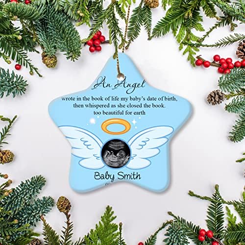 Магазин DesDirect Персонализирани Ангел Дата на раждане на моето дете Детско Мемориальное ултразвуково изследване На поръчка спонтанен Аборт Коледен подарък за споме