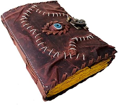 Шайста Занаятчийски Фокус-Бокус декор книга на сенките Украса за Хелоуин Интериор Кожен Дневник Писане на книги, правене на магии Подпори