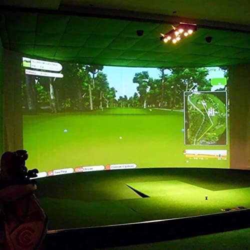 CZDYUF Симулатор на топка за голф в Шок Дисплей Прожекционен Екран Вътрешен Материал от бял плат Цел за упражнения по голф (Размер: 300X200 см)