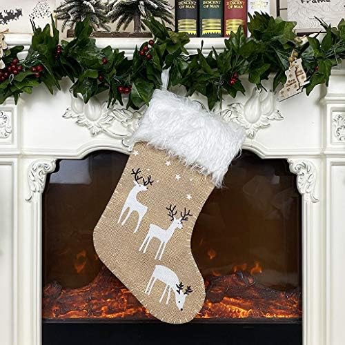XIOS Коледна Украса 2022 Отглеждане Подаръци Украшение Дърво Коледен Декор Дядо Чорап Снежен Начало Декор Венец за Камина Камина