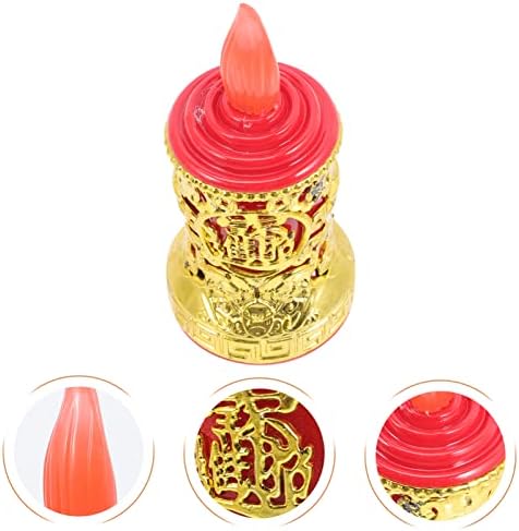 Veemoon Беспламенные Свещи, Свещи За Батерии Led Будистка Лампа Светлината на Буда Китайската Свещ лампа Ретро Стил Ретро