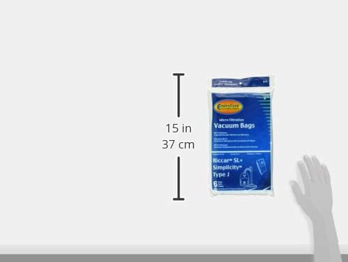 Сменяеми Торбички за прах за прахосмукачка с микрофильтрацией EnviroCare, произведени специално за Riccar SL+, кутийки Simplicity