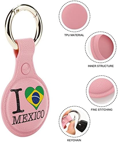Любовта Бразилия Мексико Титуляр за AirTag Ключодържател TPU Защитен Калъф Локатор Етикет за Чантата си Багаж Домашни Любимци