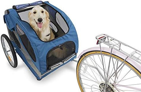Ремарке за велосипед PetSafe Happy Ride Steel Куче - тежи 110 килограма - Лесно се свързва и отсоединяется до велосипедам - Включва в себе си три торби за съхранение и безопаснос?
