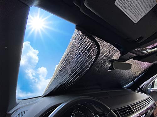 YelloPro Custom Fit Отразяваща сенника на предното стъкло, UV-рефлектор за 2019 2020 2021 2022 2023 Dodge RAM 1500 (НЕ за модели