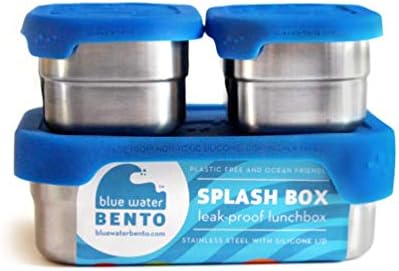 Ecolunchbox Splash Box Запечатан Контейнер за Обяд Bento Box от Неръждаема Стомана с 1 Контейнер за Спрей