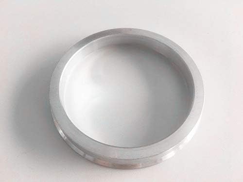 NB-AERO 4 бр. Сребристи алуминиеви пръстени от 73 мм (колелце) до 71,5 мм (Ступица) | Централно пръстен Hubcentric от 71,5 мм до 73 мм за