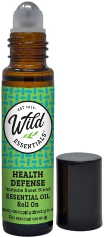 Етерично масло Wild Essentials Health Defense Roll On, 10 мл за укрепването на имунната система, 4 опаковки, Произведени от чисти