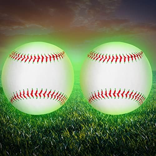 Chivao Светещи в тъмното Бейзбол Light up Baseball, Официален размер Бейзбол подаръци за момчета и момичета, деца и бейзболни фенове, Аксесоари
