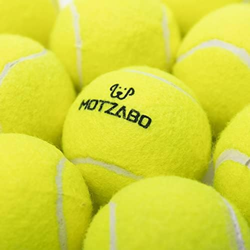 Тенис топки за кучета MOTZABO - 12 X 2,5 Скрипучих Интерактивни играчки за Кучета Топки за Малки, Средни и Големи Кучета - Гумени Играчки