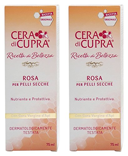 Крем Cera di Cupra Rosa per Pelli Secche за суха кожа, против стареене формула - 2,5 течни унции (75 мл) в тюбиках (опаковка