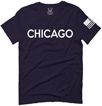 Тениска City of Chicago Класически дизайн Илинойс за мъже
