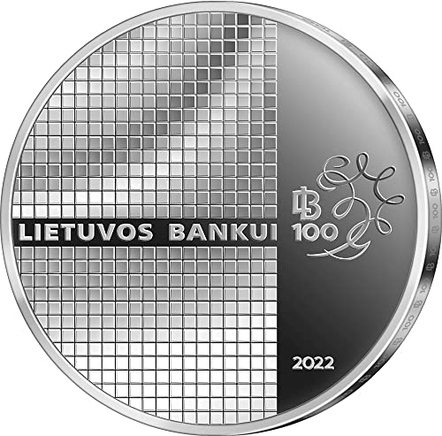Модерна възпоменателна монета PowerCoin Банка на Литва 2022 г., посветена на 100-годишнината на централната Банка на Литва,