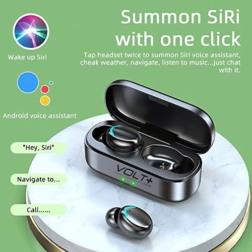 Безжични слушалки VOLT PLUS TECH Slim Travel Wireless V5.1, съвместими с вашия LG Harmony 4, Актуализирана микротонкий калъф