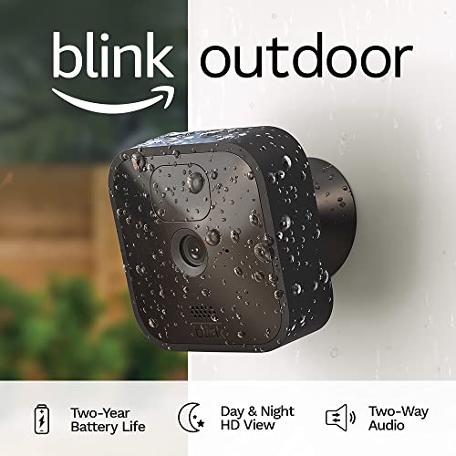 Blink Outdoor (3-то поколение) – безжична, устойчива на атмосферни влияния, HD-камера за сигурност с двугодишен срок на служба на батерията,