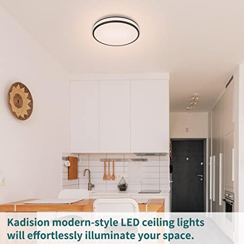 led тавана лампа kadision 13in за скрит монтаж, превключвател за включване/изключване, за промяна 3000 До/ 4000 До/ От 5000