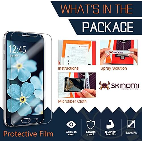 Защитно фолио Skinomi, съвместима с Samsung Galaxy A03s/A03/A03 Core (2 опаковки), прозрачен филм TechSkin TPU със защита