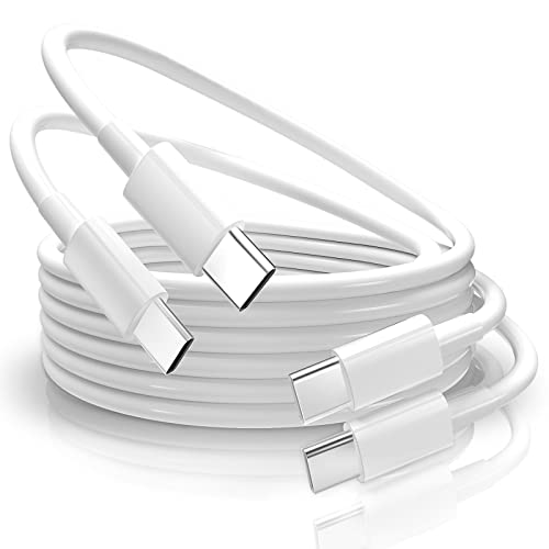 100 W USB Кабел C-C USB, 2 опаковки 10-фута кабел Type C-Type C, Кабел за бързо зареждане C-C за MacBook Air/Pro 2020/2019/2018/Pro Samsung Galaxy A13/S21/ S22 + Ultra / Note 20/10 /Pixel USBC Charge