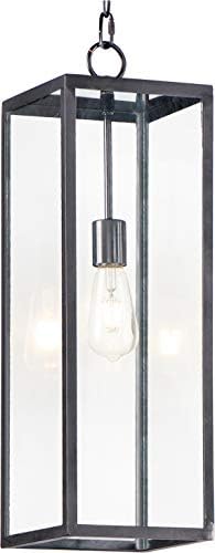 Окачен фенер Maxim 30097CLDBZ Catalina от Прозрачно Стъкло, 1 Лампа с мощност 60 W, 23 x 7W, Тъмно-бронз