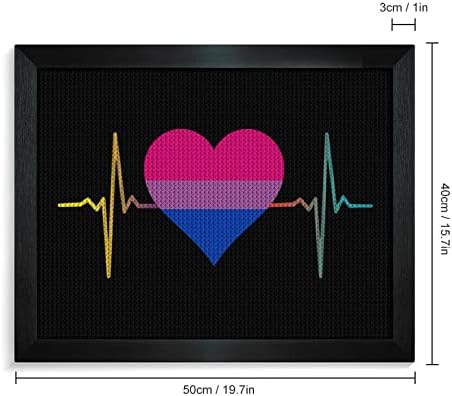 Бисексуальная Гордостта на Сърцето Диамантена Живопис Комплекти Фоторамка 5D направи си САМ Пълна Тренировка Планински Кристал Изкуство