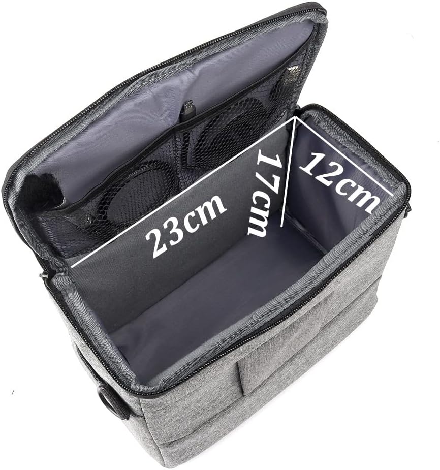 YFQHDD Чанта за slr камери на открито, Чанта-тоут, Чанта за фотография, Чанта за обектива, Чанта за съхранение на снимки, чанта за снимки (Цвят: черен, размер