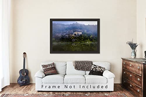 Печат на снимки Ozarks (без рамка) Изображение на стените на каньона, отражающихся от водата по Протежение на Националната