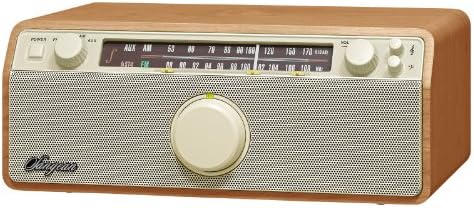 Аналогов стереофоничен радио Sangean WR-12 AM/FM/Aux-In в дървен корпус (орех)