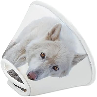 Конусообразный нашийник за кучета Snow Wolf Регулируем нашийник за възстановяване на домашни любимци Защитен нашийник за кучета котки