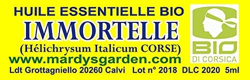 Органично Етерично масло бессмертника (Helichrysum Italicum SSP Italicum) 5 мл. се Произвежда и дистиллируется в Корсика. Чист,