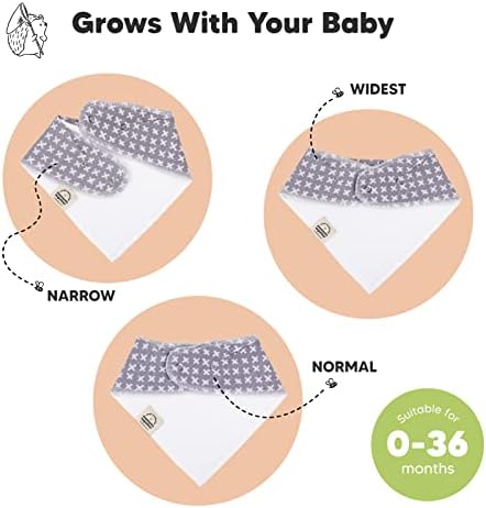 KeaBabies 10 x детски слюнявчиков-bandhan и 8 опаковки, органични бебешки нагрудников за момичета и момчета - Стилни Лигавници-кърпи Унисекс - Бебешки Лигавници за никнене на