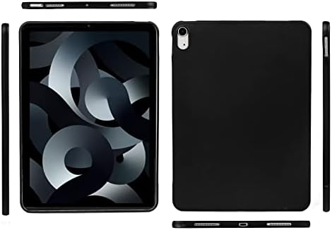 Черен Матов калъф за iPad на 10-то поколение 2022 10,9 инча, Тънка Мека Лека делото от TPU за iPad 10 10,9 инча