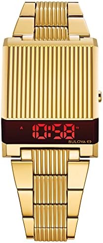 Мъжки Архив на часовник Bulova Серия LED Computron от неръждаема Стомана