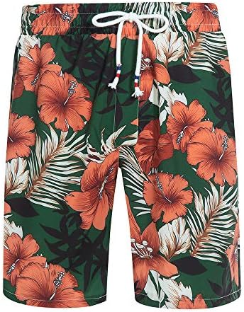MCEDAR/ Мъжки Ежедневни Хавайски ризи с копчета и Къс ръкав, Костюми, Плажни Комплекти с цветен Модел, Комплекти за Почивка от 2 теми