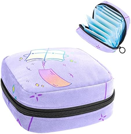 Чанта За съхранение на Хигиенни Кърпички ORYUEKAN, Преносим Чанта за жени и Момичета, Чанта за Купата на Менструална, Cartoony на Вятъра