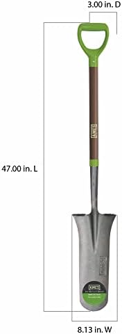 Лопата за източване на водата AMES 2531900 от закалена стомана с дръжка от фибростъкло, 47 см