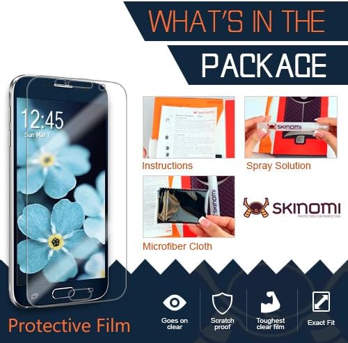 Защитно фолио за цялото тяло Skinomi е Съвместим с Sony Xperia XA (защитно фолио за екрана + задната част на кутията) TechSkin Full Coverage HD Clear Film