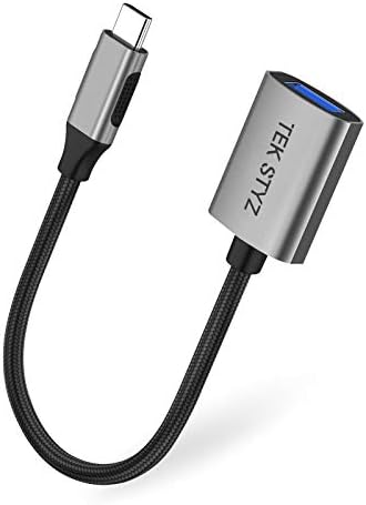 Адаптер Tek Styz USB-C USB 3.0 е обратно Съвместим с вашия преобразувател LG 14Z90P-K. AAS7U1 OTG Type-C/PD за мъже и USB 3.0 за жени. (5