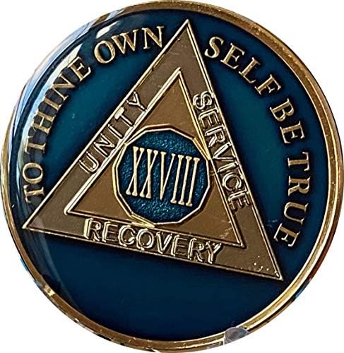 28-годишният медальон АА 1,5 Голям метален тъмно син чип за бгв