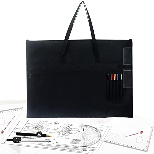 Дизайнерски Триъгълна Чанта-Тоут за инструменти за чертане CAD Boczif, джоб за Портфейл Чертежника 27 'x 21' С Водоустойчив дизайн