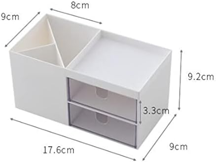 GRETD Многофункционален Пластмасов Държач за Химикалки Настолен Органайзер Козметични Кутия За Съхранение на Настолна Кутия
