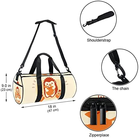 Иконата на Таралеж MaMacool, Чанта за Носене През Рамо, Холщовая Пътна Чанта за Фитнес, Танци, Пътуване, Седмици