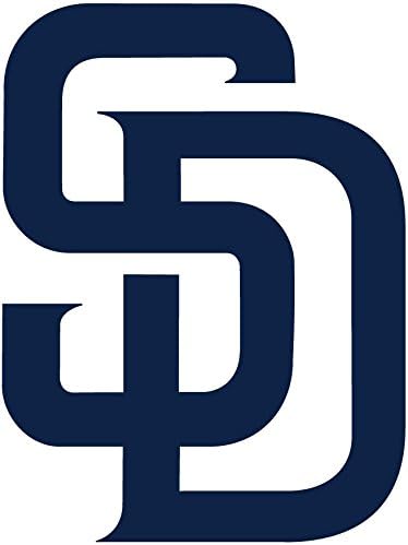 SD Initial Fan Art Предавания 5,5-инчов Стикер с логото на град Сан Диего, изработени по поръчка Высечкой - Син цвят.