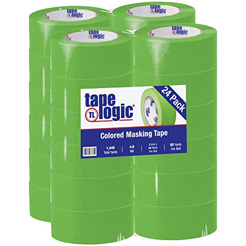 Кутии Малярная лента Fast Tape Logic®, 4,9 Mils, 2 x 60 ярда, светло зелено (опаковка от 24 броя)