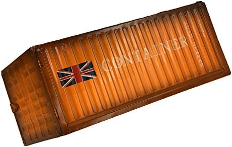 Кутия за Салфетки Джаки Metal Shipping Container-Диспенсер За Многослойни Хартиени Кърпи-на Кутията С кутии Оранжев Цвят
