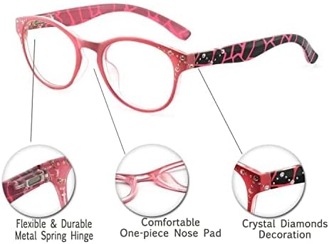 OCCI CHIARI Големи очила за четене, дамски дизайнерски очила за четене за една дама(1.0 1.25 1.5 1.75 2.0 2.25 2.5 2.75 3.0 3.5)